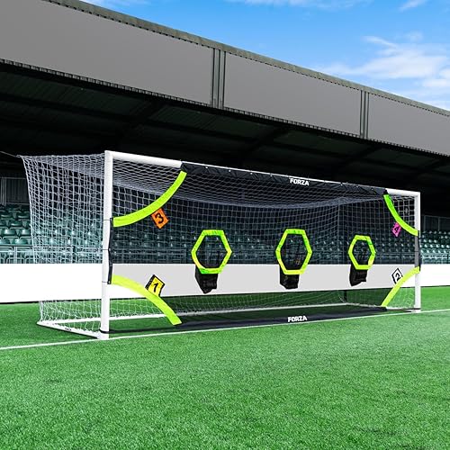 Miniatura 12 de FORZA Hojas de Blanco de Fútbol Profesional | Red de Portería con Blancos de Fútbol | Zonas de Puntuación para Mejorar la Precisión de Tiro [4