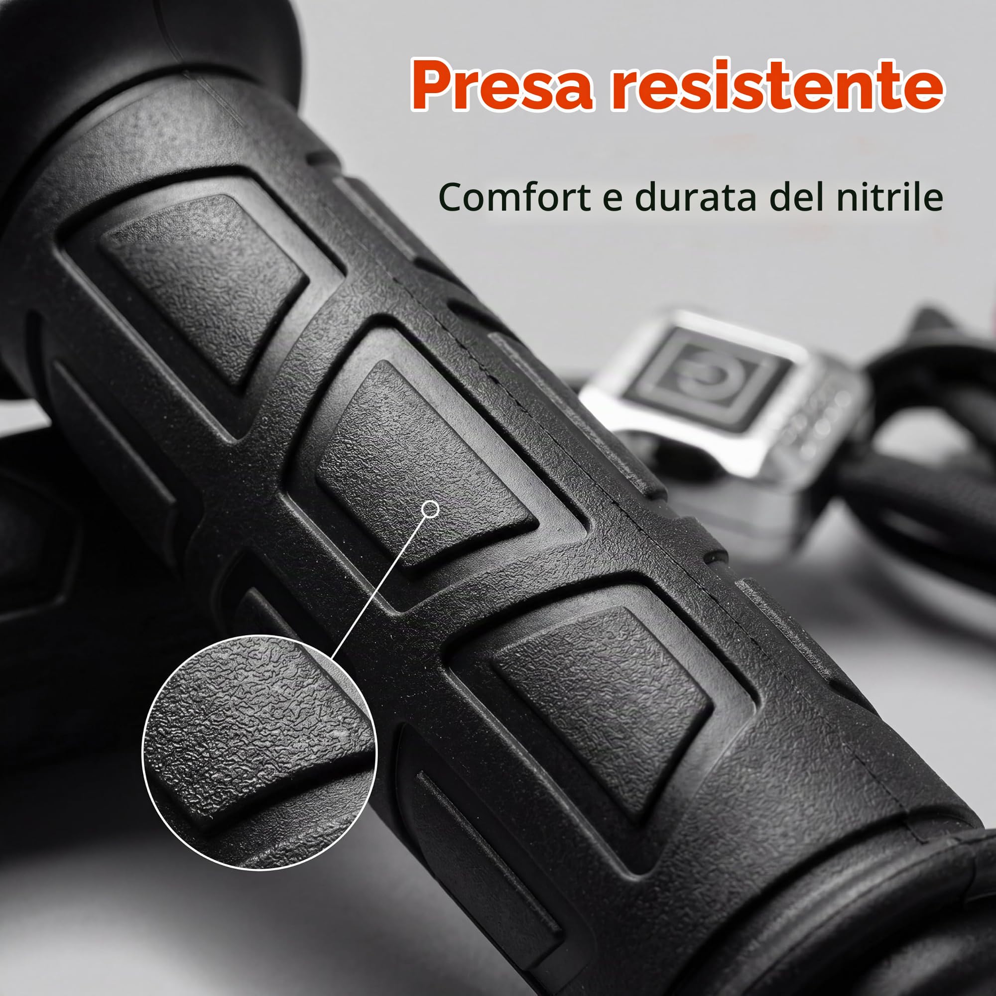 Luqeeg Manopole Riscaldate per Moto 12V, Temperatura Regolabile, 1 Paio Manopole Elettriche Riscaldate, Materiale Nitrile Impermeabile, Design Sigillato e Aperto, 7,5 A, per ATV