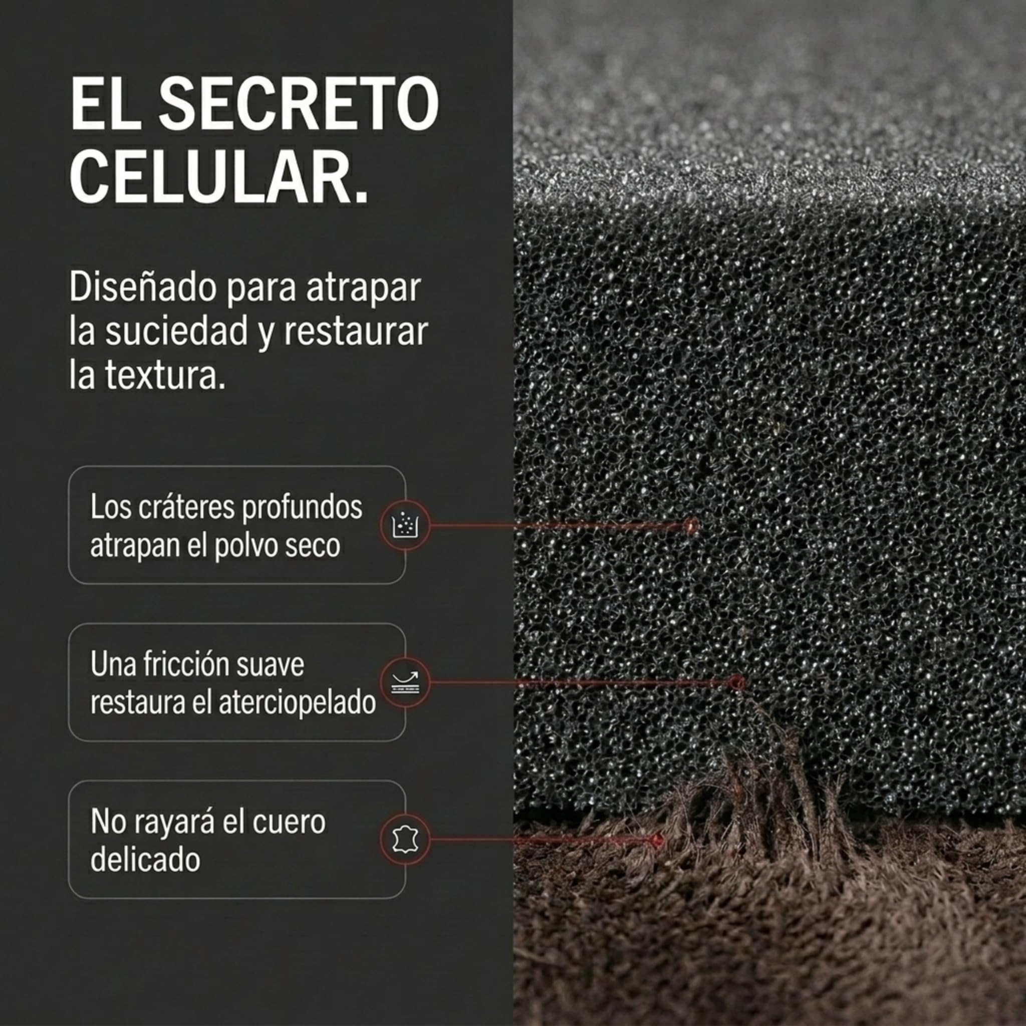 Cepillo de Esponja Premium para Zapatos de Nobuck y Ante, Extra Velour de Kaps