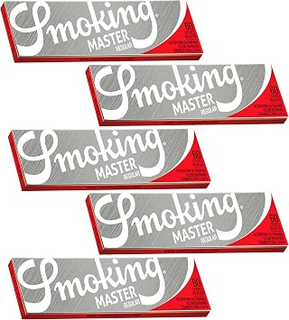 Smoking Master Single Paper Smoking Shag Smoking Tools Hand Roll 60 Sheets Set of 5