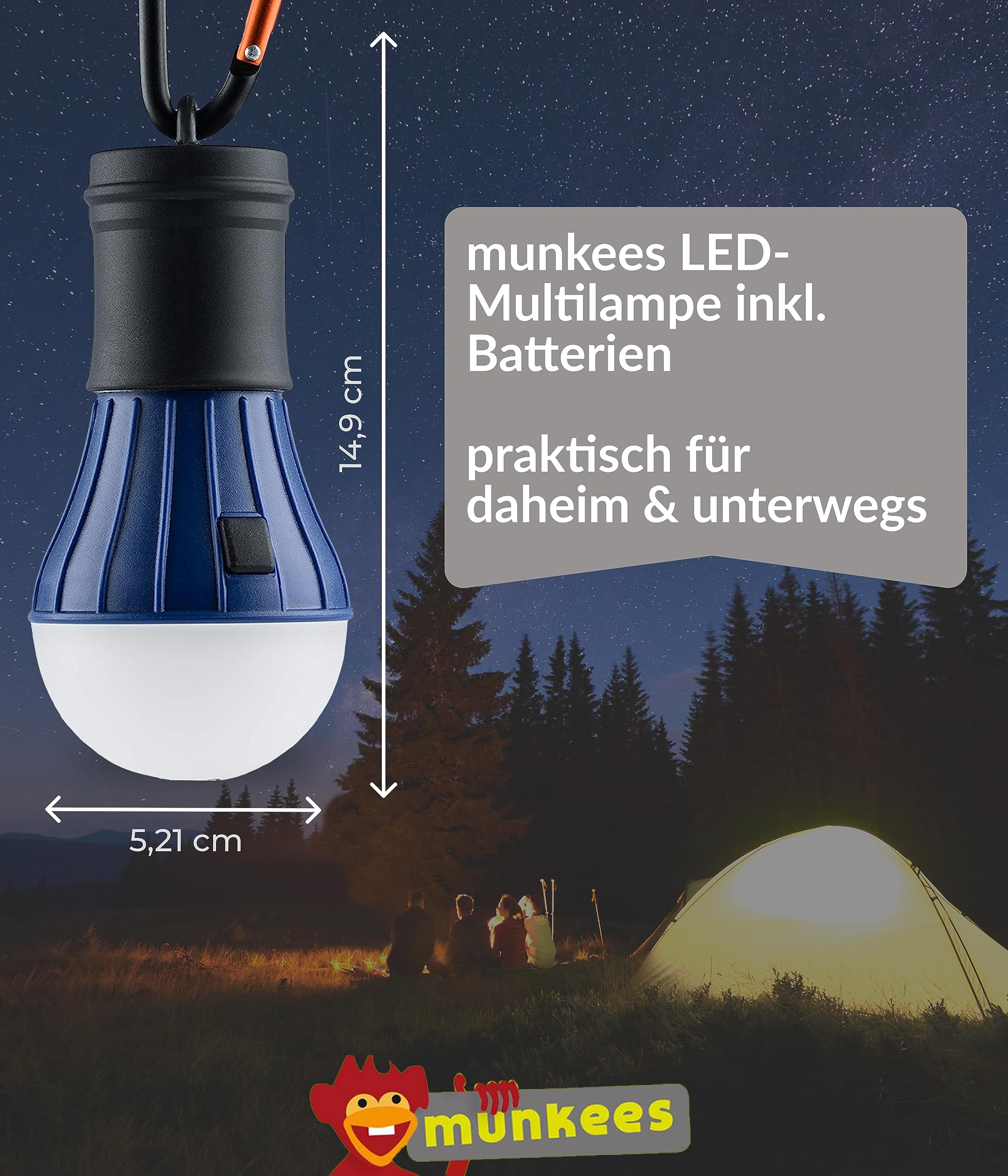munkees led tent lamp Camping Blue Helmet Size:L (22.44''-23.23'') Wie man die besten It can also be Pinterest 6/2