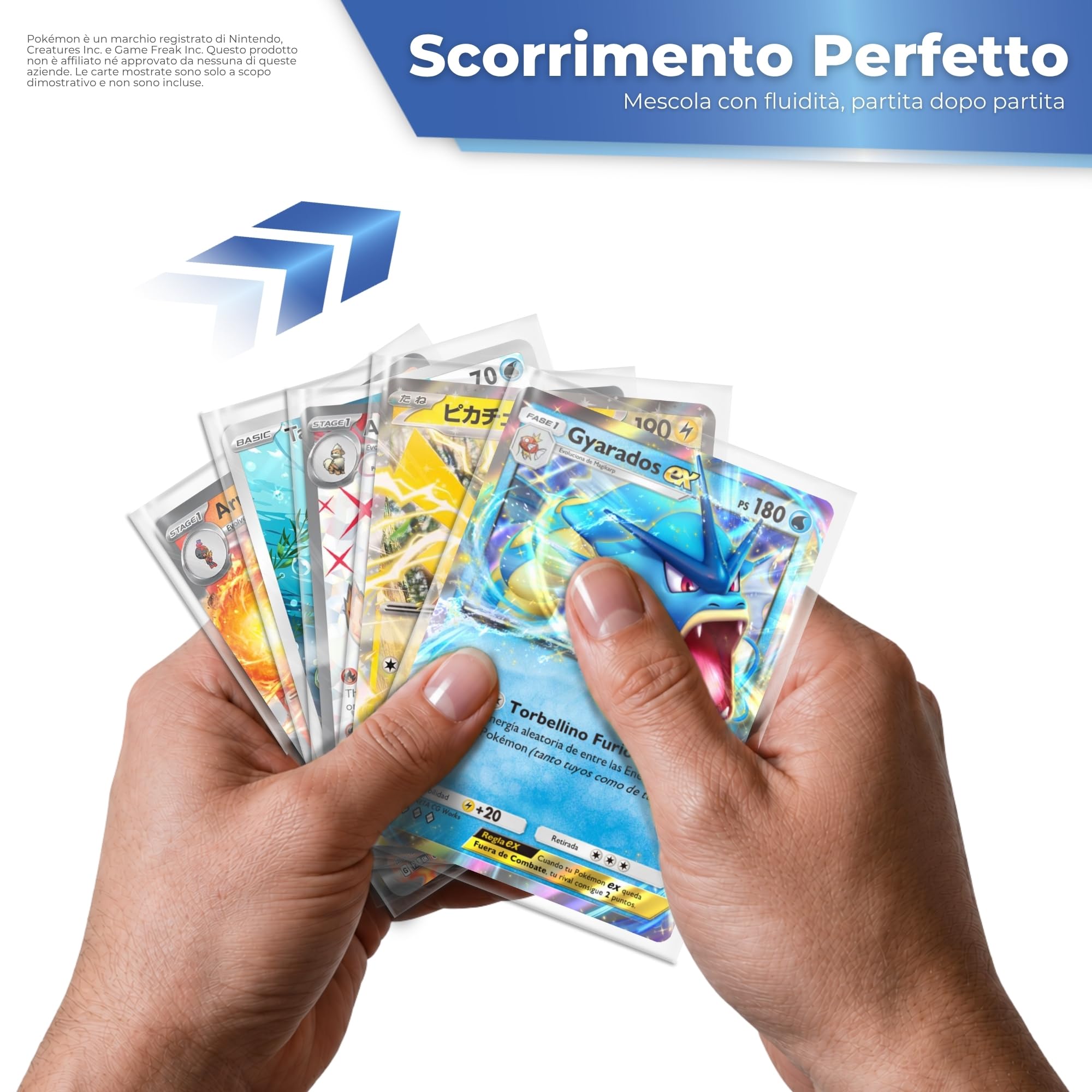 Sleeves Pokemon 300 pz 67x94 mm | Sleeves Magic | Bustine Pokemon Protettive Trasparenti Senza Acido | Bustine Carte Compatibili Yu-Gi-Oh, One Piece e TCG | Classic Fit