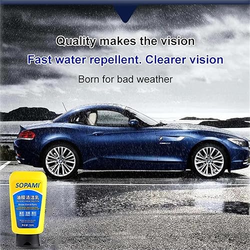 Miniatura 5 de Sopami - Aerosol para revestimiento de coche, juego de limpiador de vidrio de emulsión de película de aceite Sopami (3)