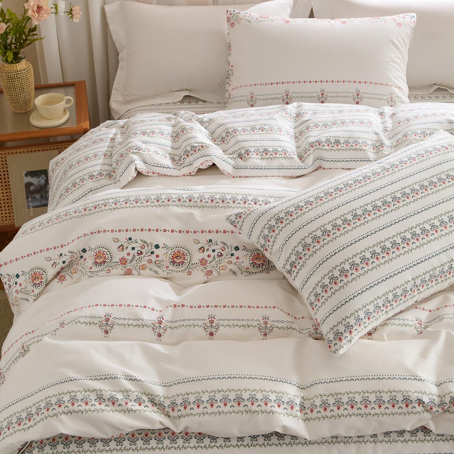 Sedefen Bettwäsche Set 135x200cm Baumwolle Grün Dunkelgrün Einfarbig Premium Renforce Uni Einzelbett Bettbezug und 1 Kissenbezug 80x80cm mit Reißverschluss