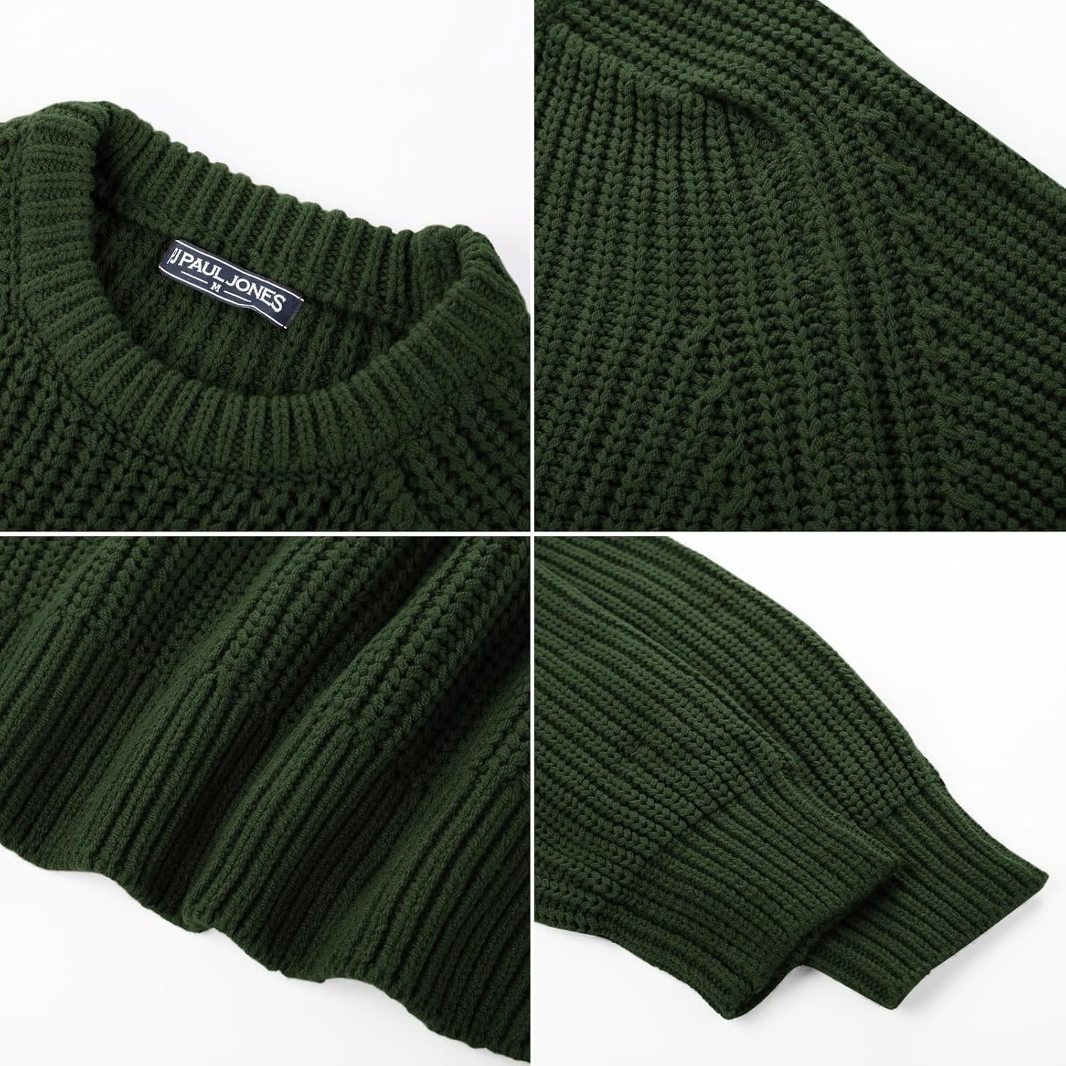 PJ PAUL JONES Mens Sweater Crewneck Knit Sweaters Casual Textured Pullover Sweater - Image 5