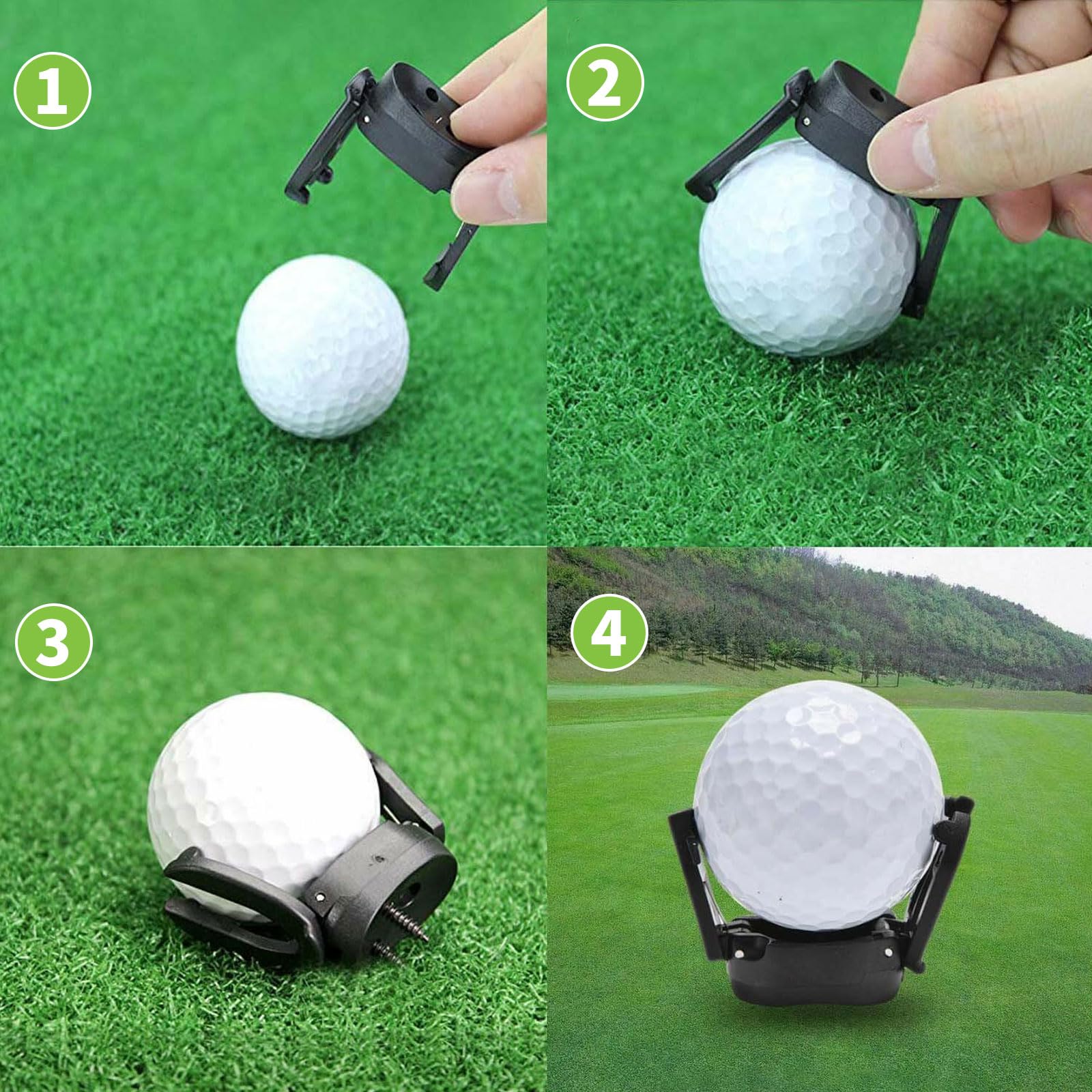 Golf Ball Pick Up Golf Ball Retriever Mini Putter Picker Golfball Pinze Golf Accessories Ball Pickup Golf Helper Training Attrezzature da golf Recuperatore di palla regolabile per sport 6