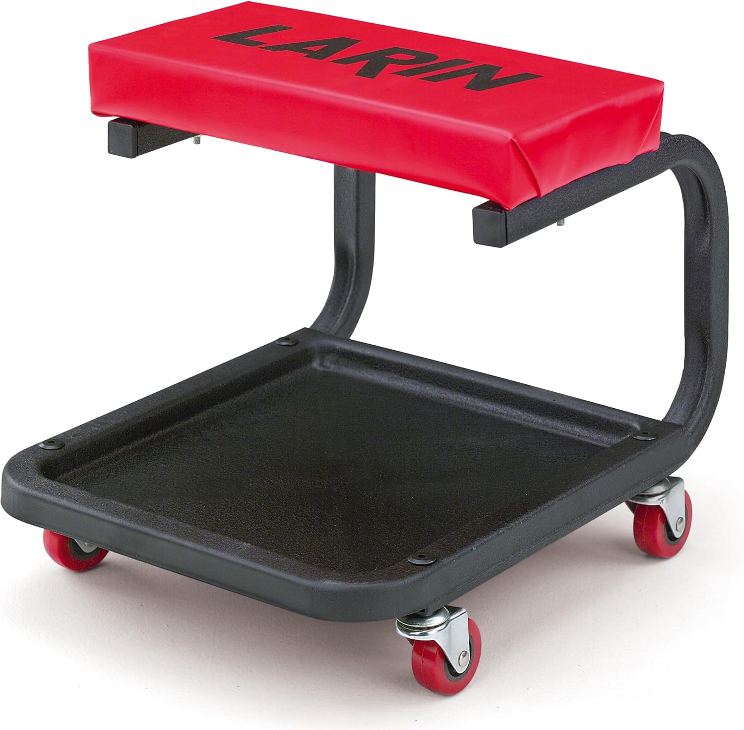 LARIN RFS-1 Racing Flags Shop Stool-Swivel Padded Vinyl Seat, Chrome Legs, Perfect for Shops and Garage (RFS-1)