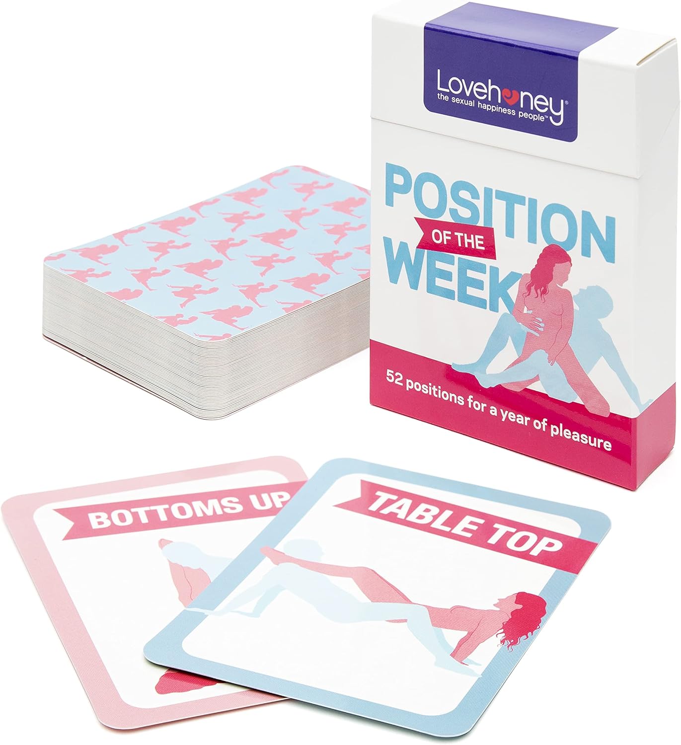Lovehoney 52 Position of The Week Cards with Instructions for Adults - Small & Discreet