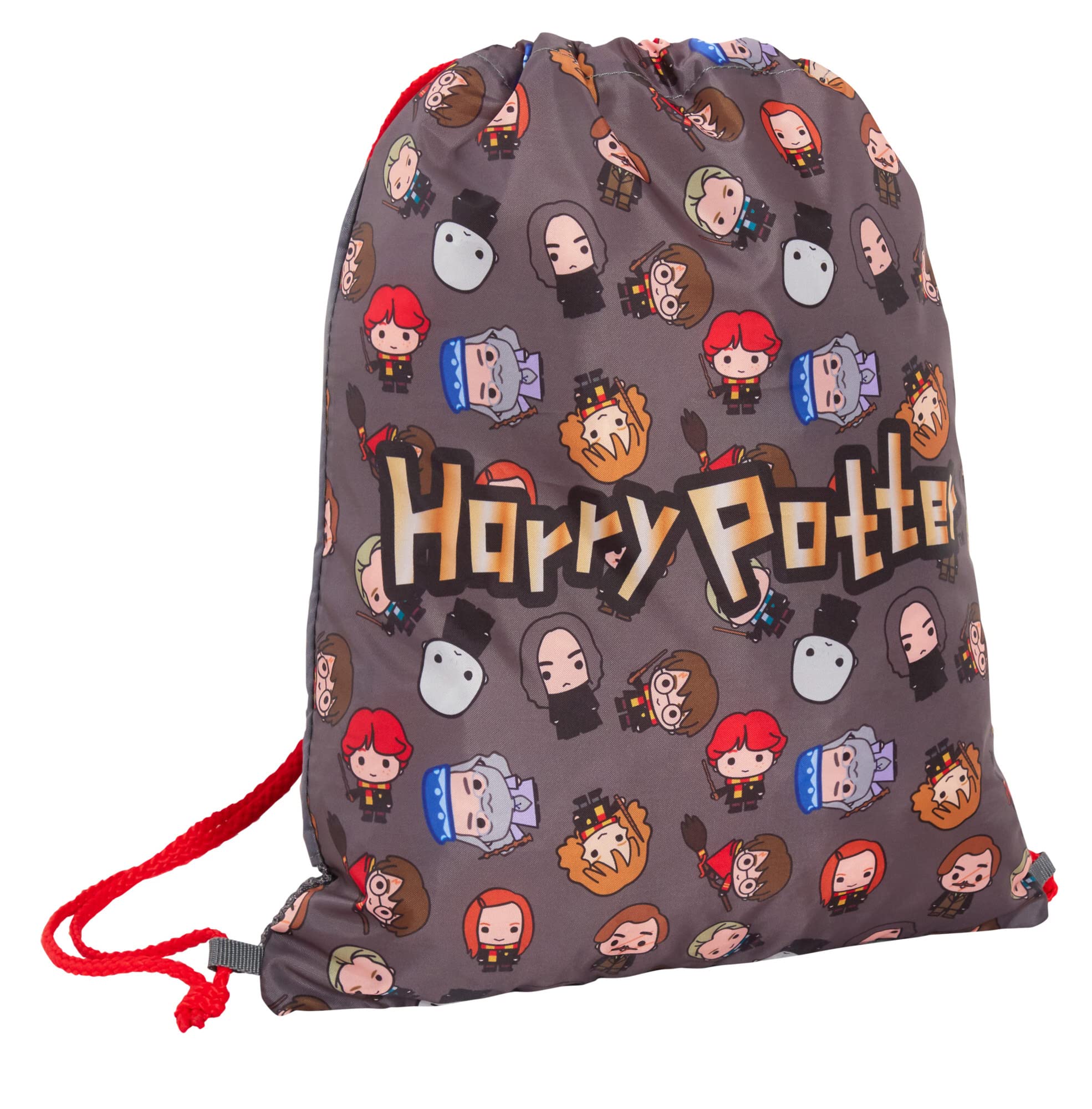 Harry PotterChibi Drawstring Bag Kids PE Kit Gym Bag Childrens Trainer Swim Bag School Nursery Backpack