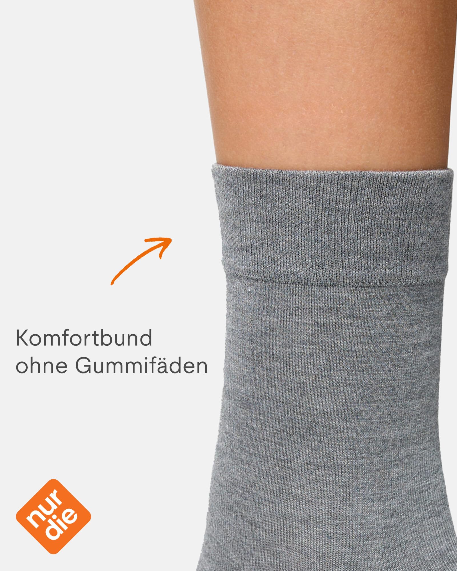 Nur Die skarpety Kobiety 2er Pack Bambus Komfort Socken Damen Weich Komfortbund Bambus-socke