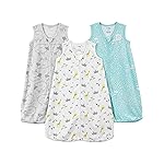 Simple Joys by Carter\'s Baby Boys\' 3-Pack Cotton Wearable Blankets, Sheep/Clouds, Large