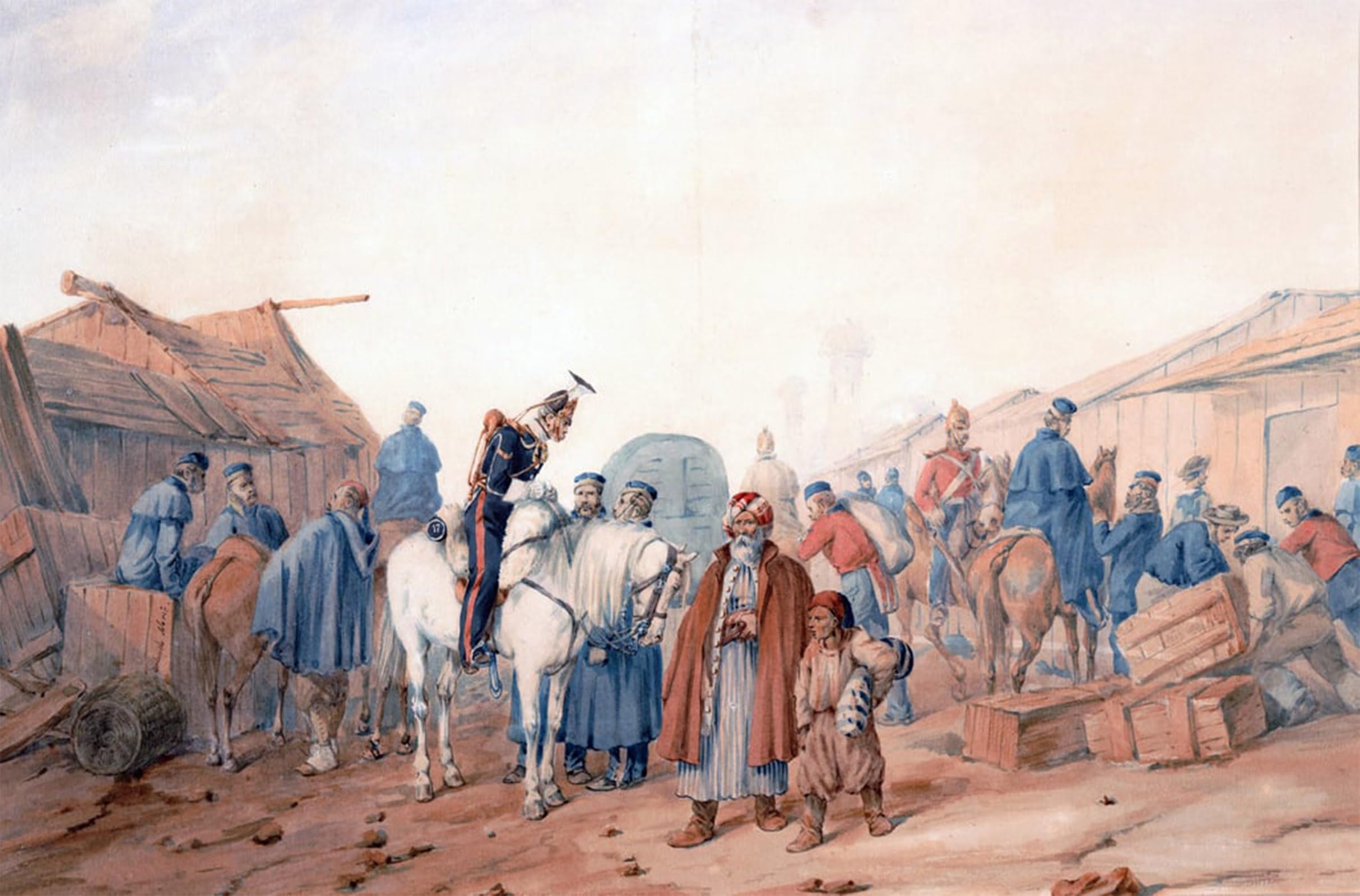 Artxlxxbn No Frame Famous Art Print Poster Vintage Wall Art Supply Base Of The British At The Balaclava Harbour By Orlando Norie Canvas Art Poster For Home Decor 60X90cm
