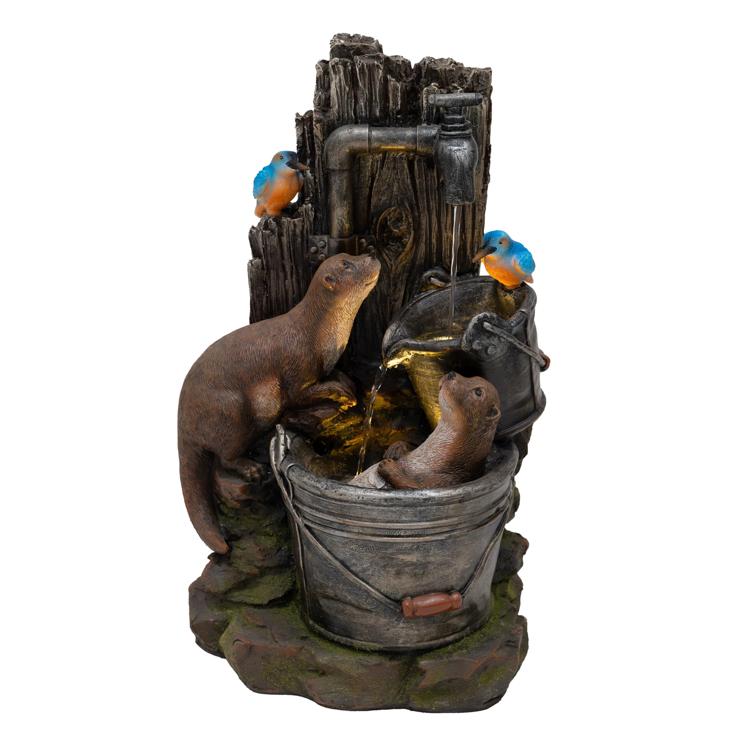 Monstershop Unisex Grey Electric Water Feature - Otter Oasis In