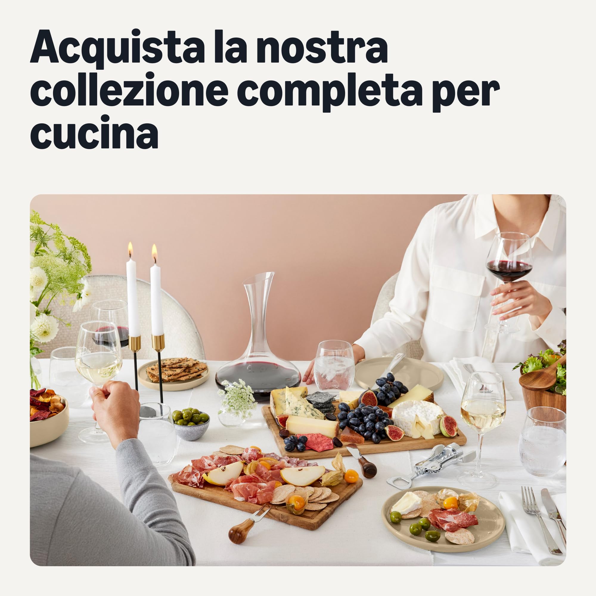 Amazon Basics Servizio da Tavola in Gres Smaltato, Set di 18 Pezzi, 6 Coperti Completi, Lavabile in Lavastoviglie, Avorio