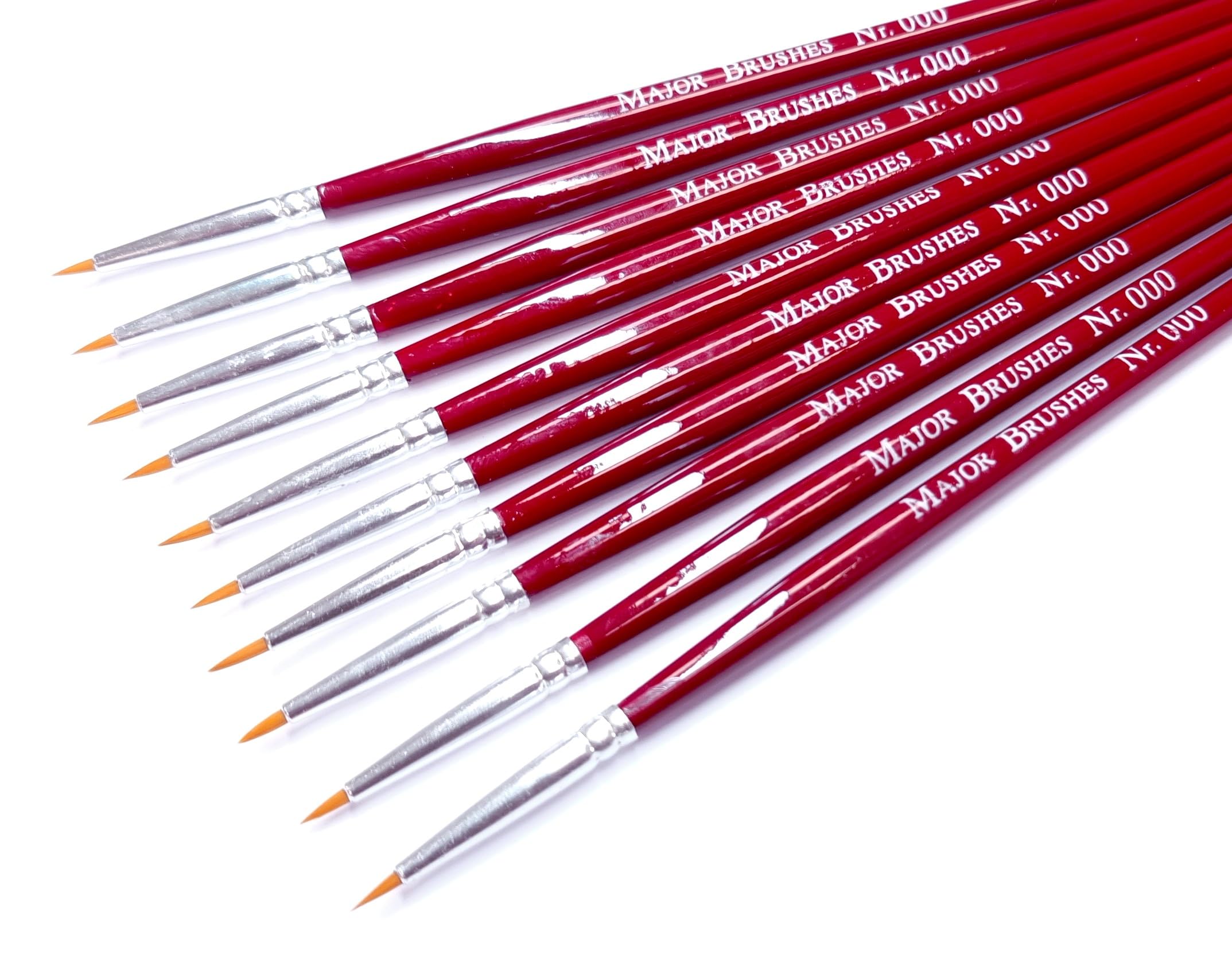 Sable Substitute Watercolour Acrylic Artist Flat Brushes 1/4" (6mm