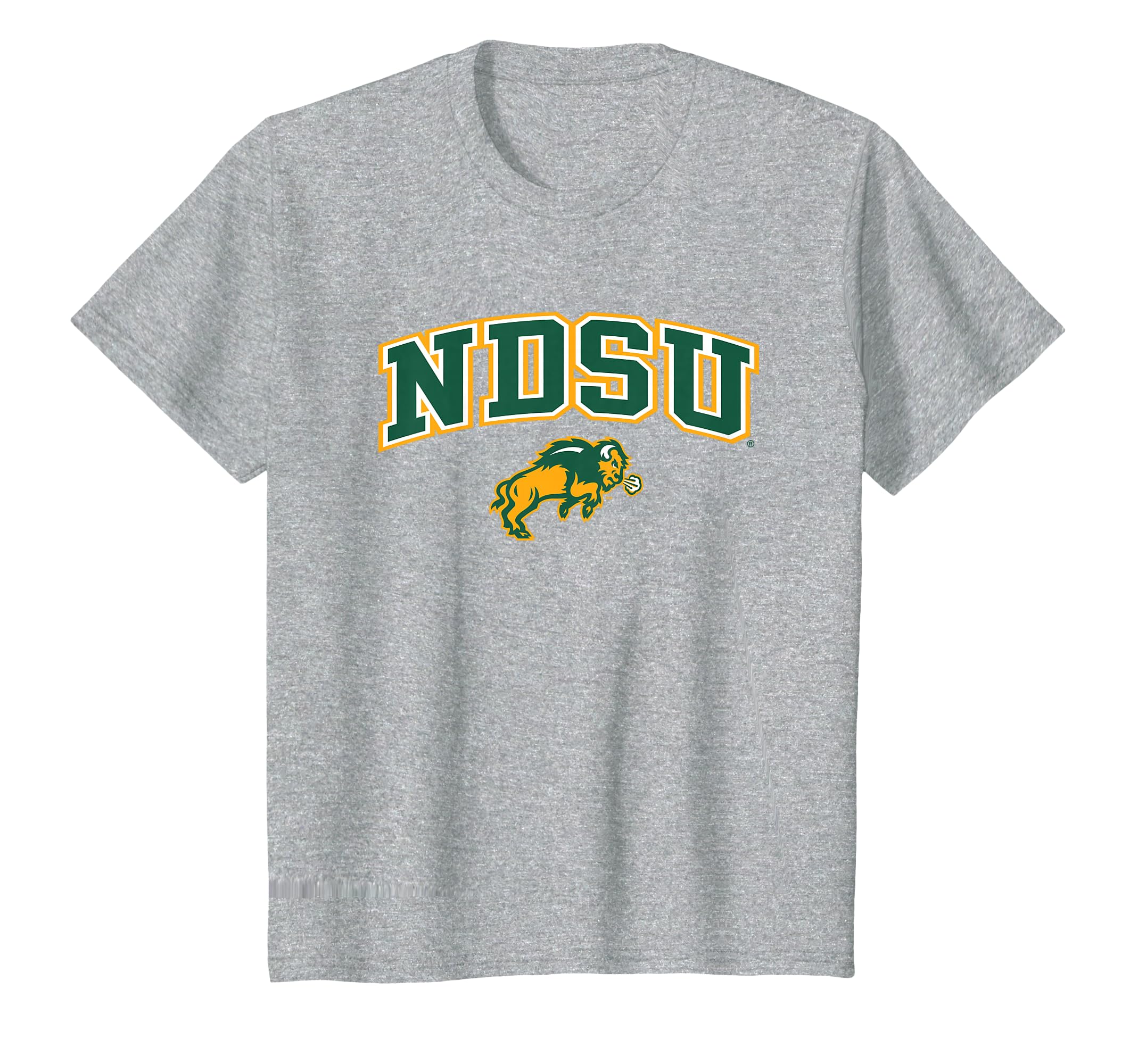 Kids North Dakota State Bison Kids Arch Over Heather Gray T-Shirt