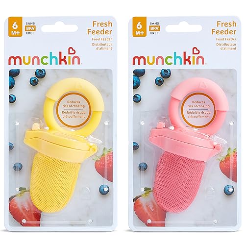 Miniatura 4 de Munchkin Comedero de alimentos frescos paquete de 2 CoralAmarillo 2 unidades paquete de 1 Blue/Green, Coral/ amarillo, Purple/ Green