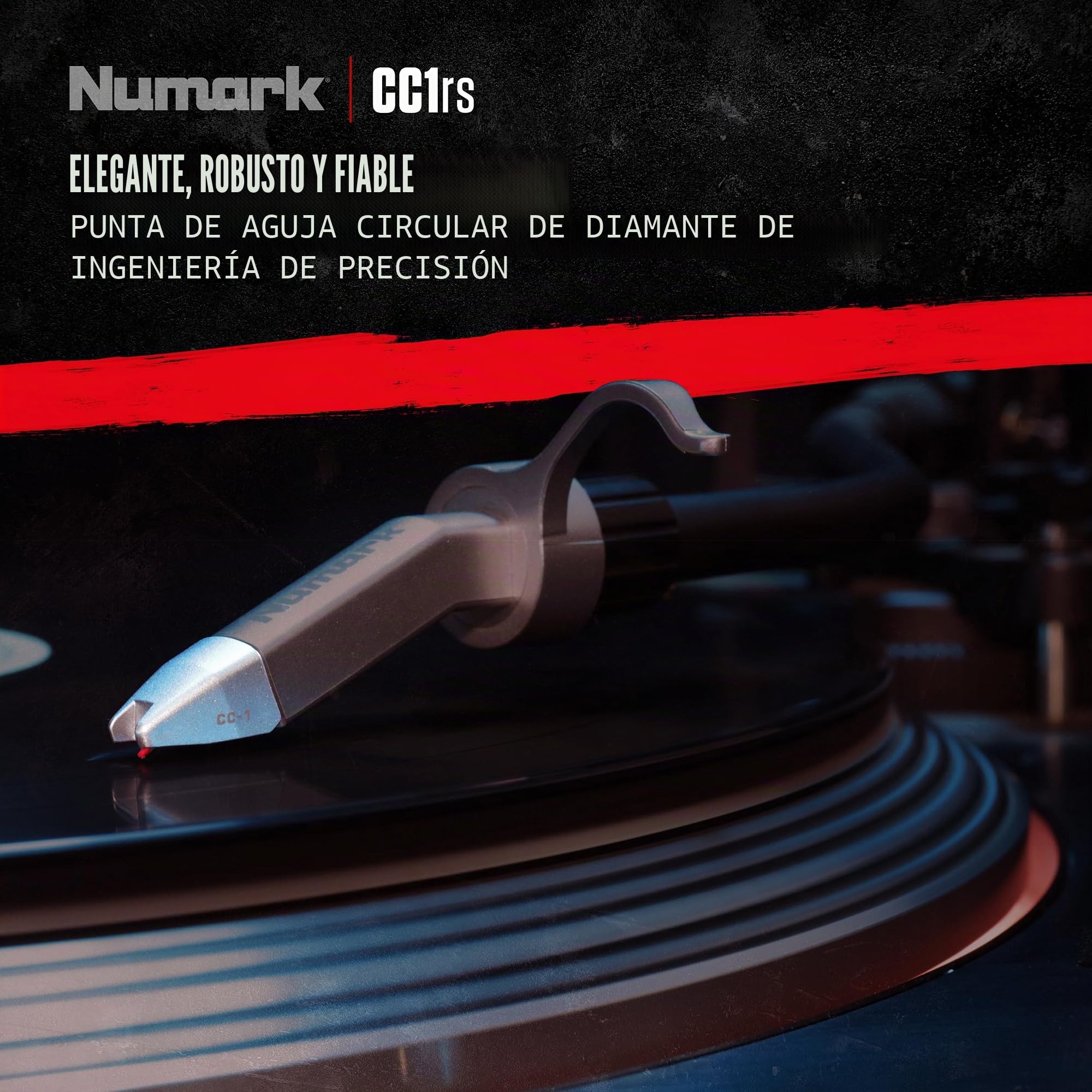 Numark CC-1RS - Aguja de Repuesto para la Cápsula DJ CC-1 de Numark para Platos Giradiscos DJ y Tocadiscos DJ