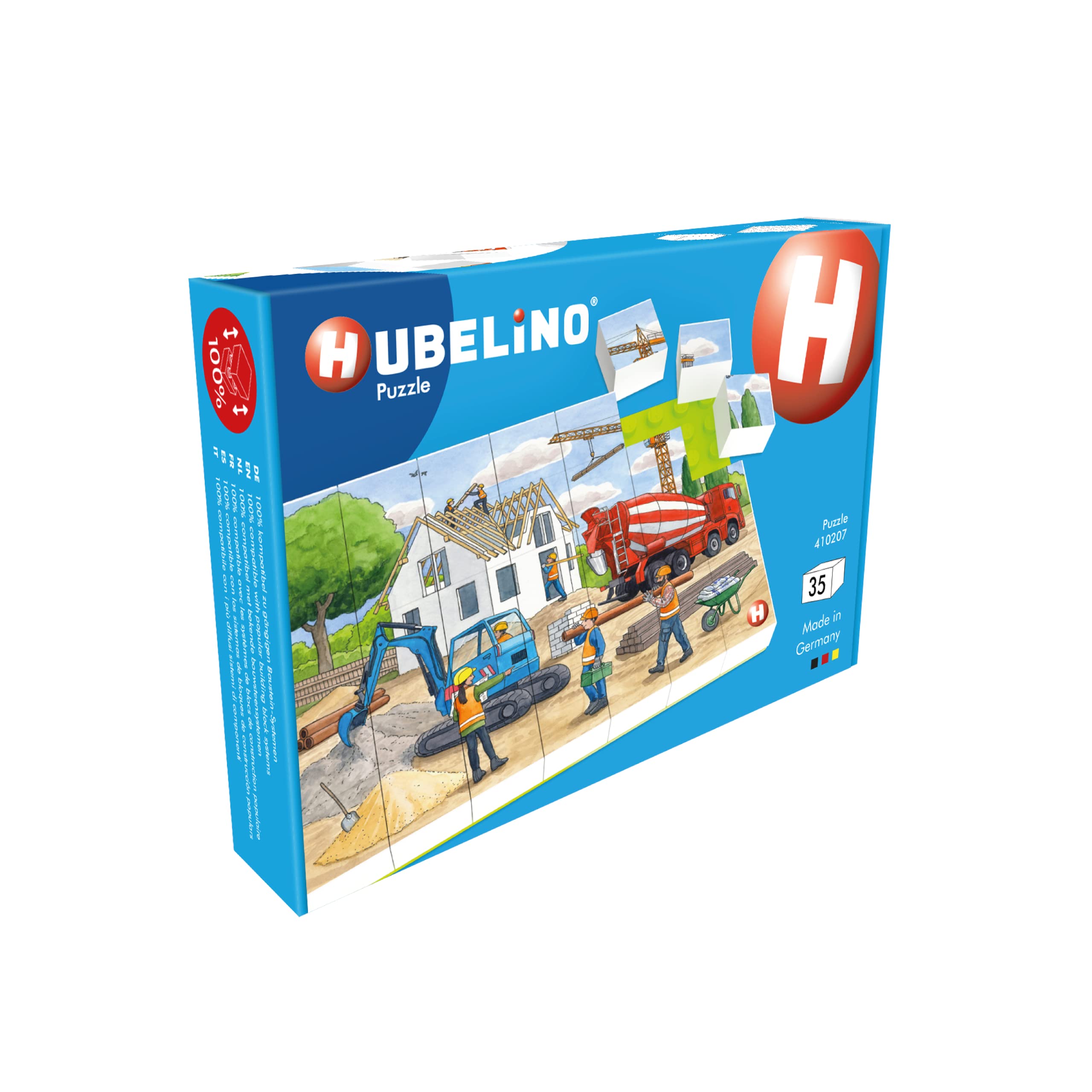goki 57839 Puzzle cubo stagioni in fattoria, colorato