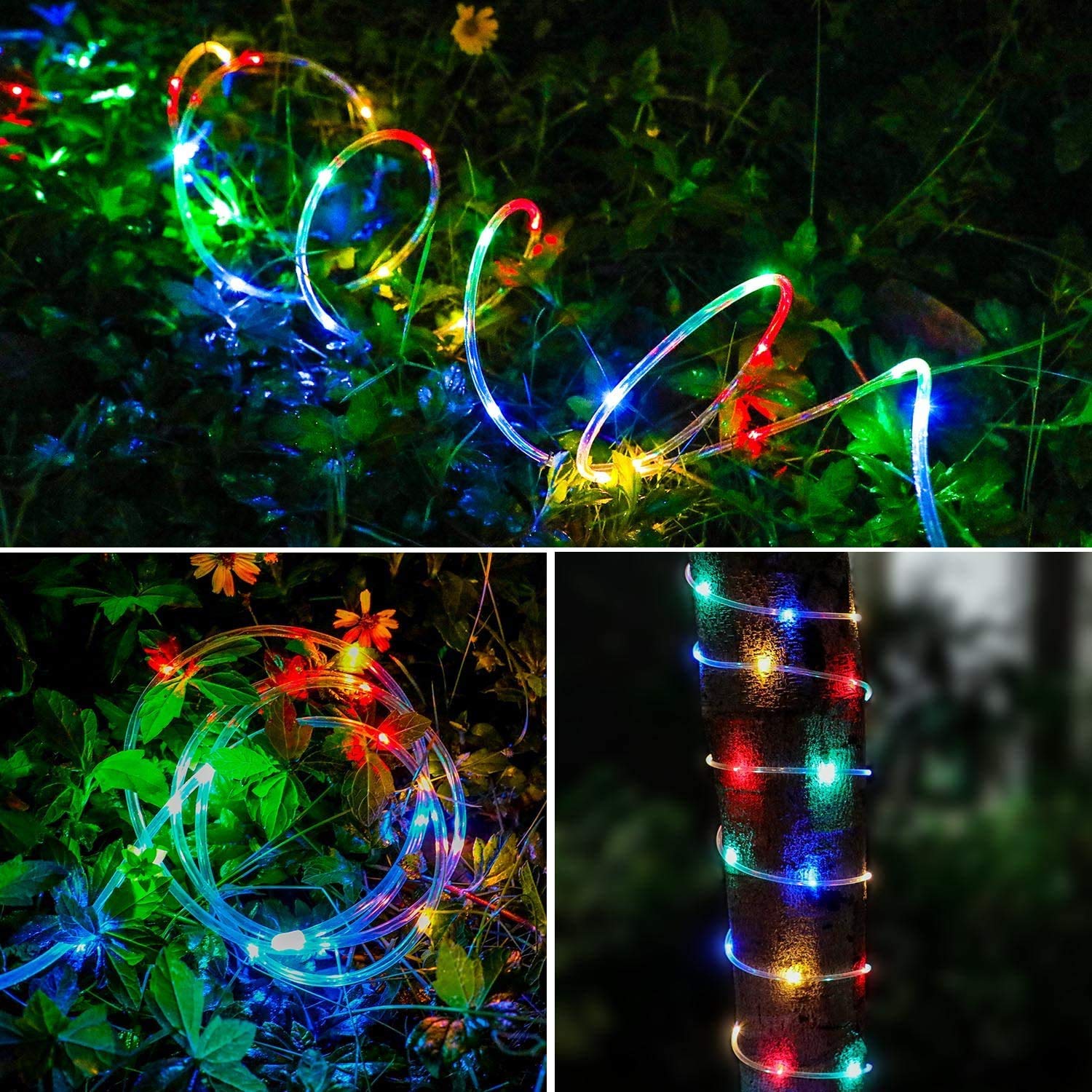 Lichterschlauch Aussen40 Meter 960 LEDs, Lichtschlauch Außen Innen 8 Modi Lichtschlauch für Weihnachten, Party. Wasserdicht Außenlichterkette-Bunt