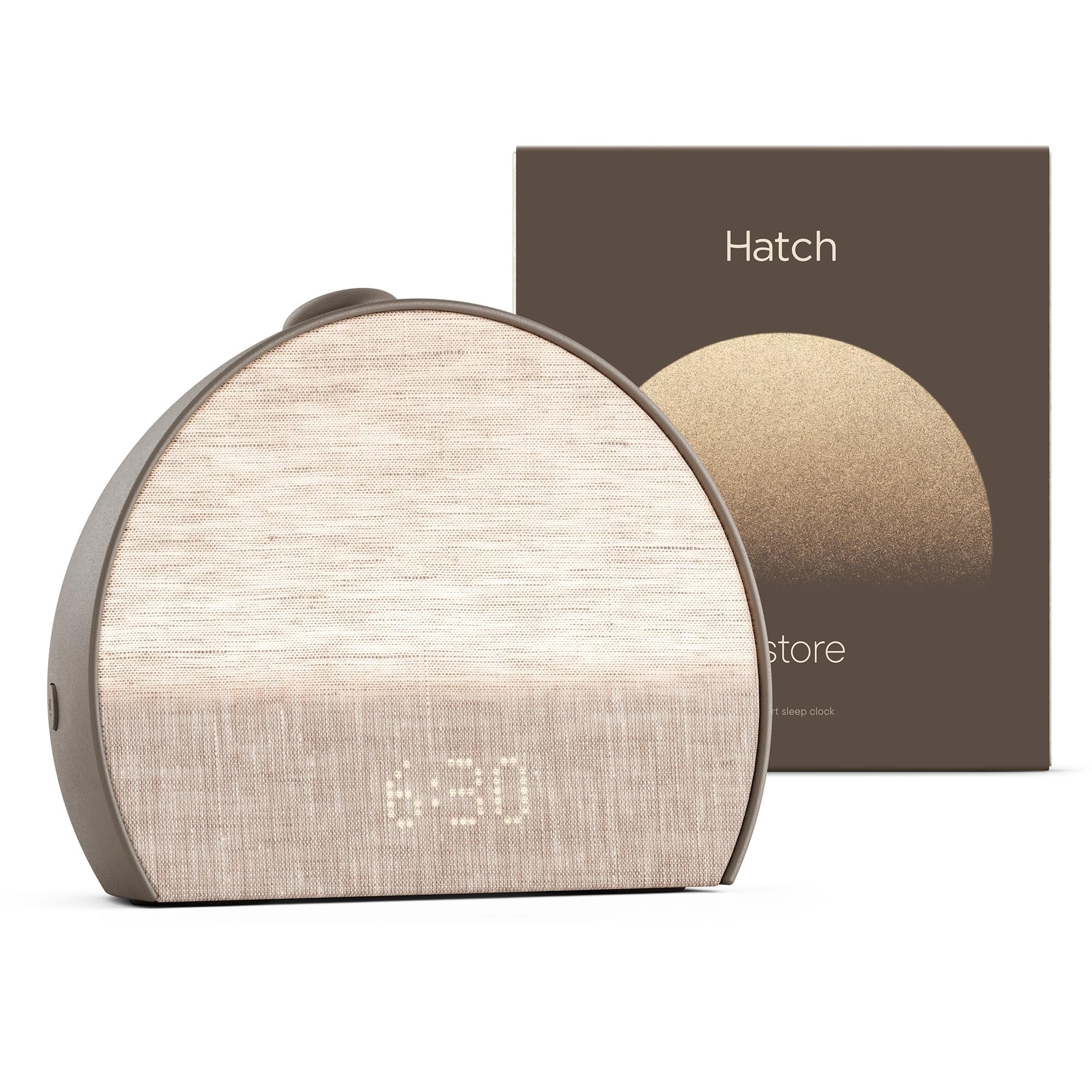 Hatch Baby Brown Hatch Restore 3 Sunrise Alarm Clock And Alarm Clock With Sound Machine & Smart Light – White Noise, Screen-Free Sleep Routine