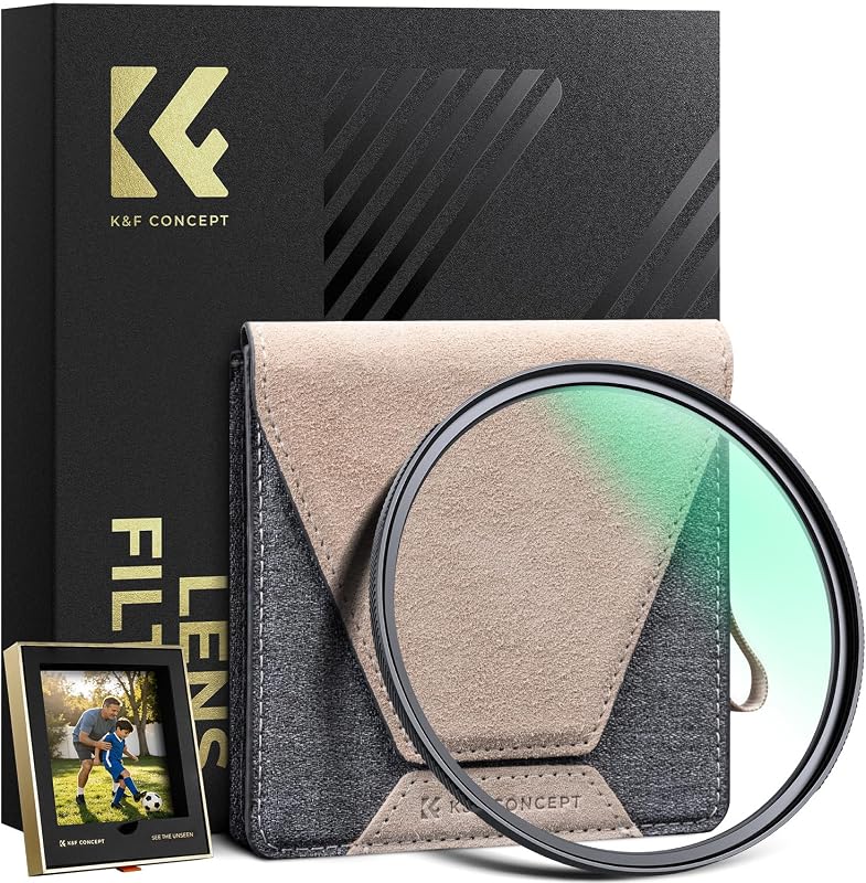 K&F CONCEPT 58mm MC UV Lens Protection Filter - Nano-X PRO Series | Durable Brass Frame, Super Slim with 36 Multi-Layer Coatings, High Definition UV Camera Lens Filter-FV901