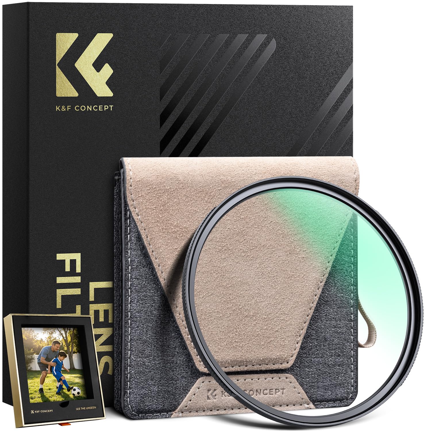 Photo 1 of K&F CONCEPT 62mm MC UV Lens Protection Filter Super Slim with 36 Multi-Layer Coatings, High Definition UV Camera Lens Filter (Nano-X PRO Series)