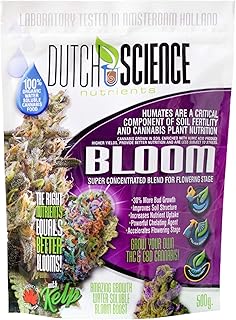Dutch Science Nutrients Bloom Nutrition Plant Fertilizer - Bloom Baby Bloom 100% Organic Flower Fertilizer Outdoor & Indoor Plant Food | Strong & Healthy Bud Growth for Flowering Stage Plants (500g)