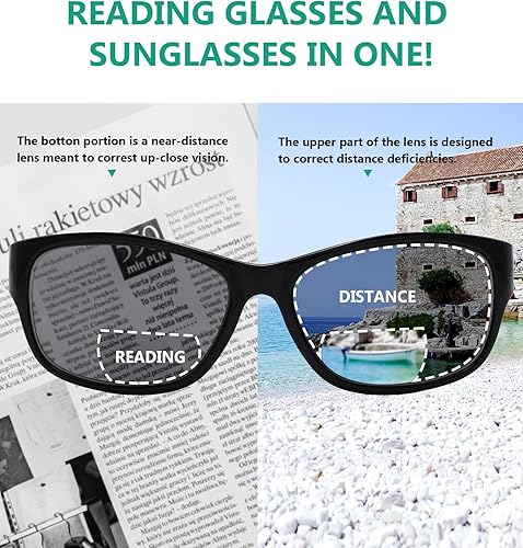 Miniatura 5 de Eyekepper Bifocal Sunshine Readers - Gafas de sol bifocales para hombre 821-carey 150