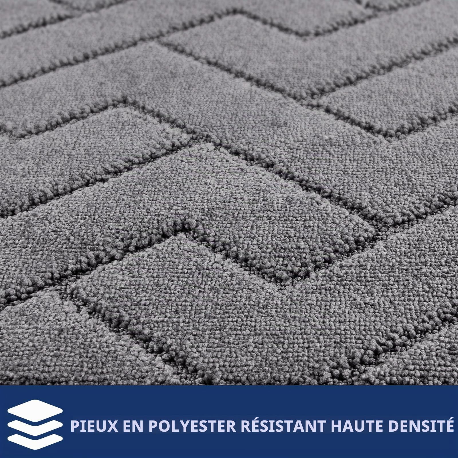 FCSDETAIL Paillasson Interieur 86 x 150 cm, Tapis d'Entrée Antidérapant et Lavable en Machine, Tapis de Sol Douces Absorbantes pour Chien, Entrée, Porte et Couloir