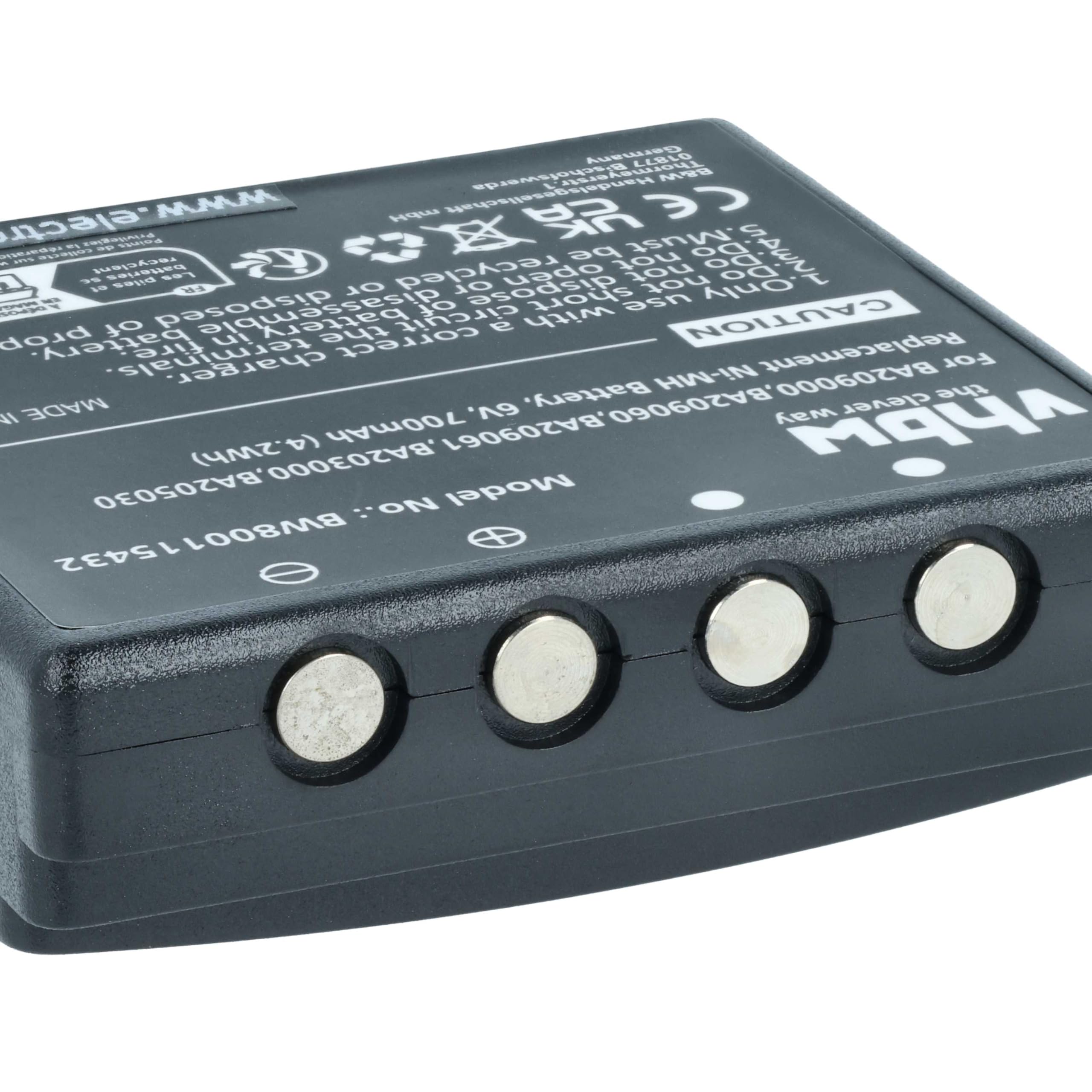 vhbw 5X Akku Ersatz für HBC BA206000