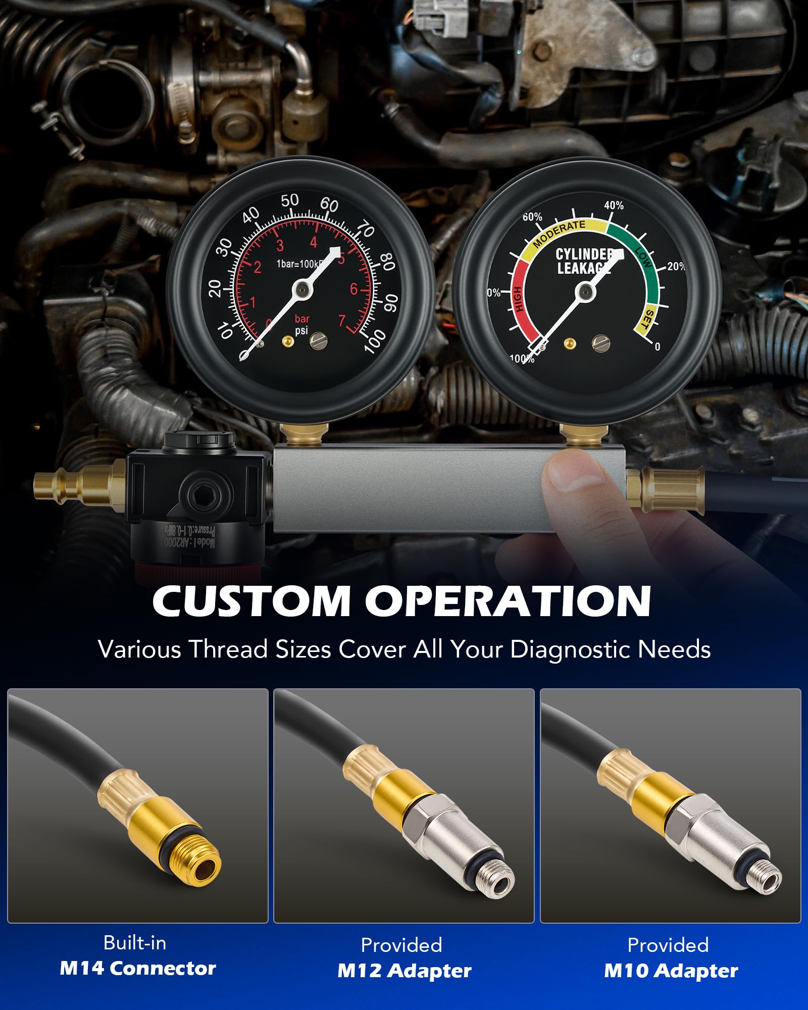 OMT Leakage Tester Kit - Engine Diagnostic Tool -3