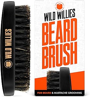 Wild Willies Natural Boar Bristle Brush for Hair & Beard