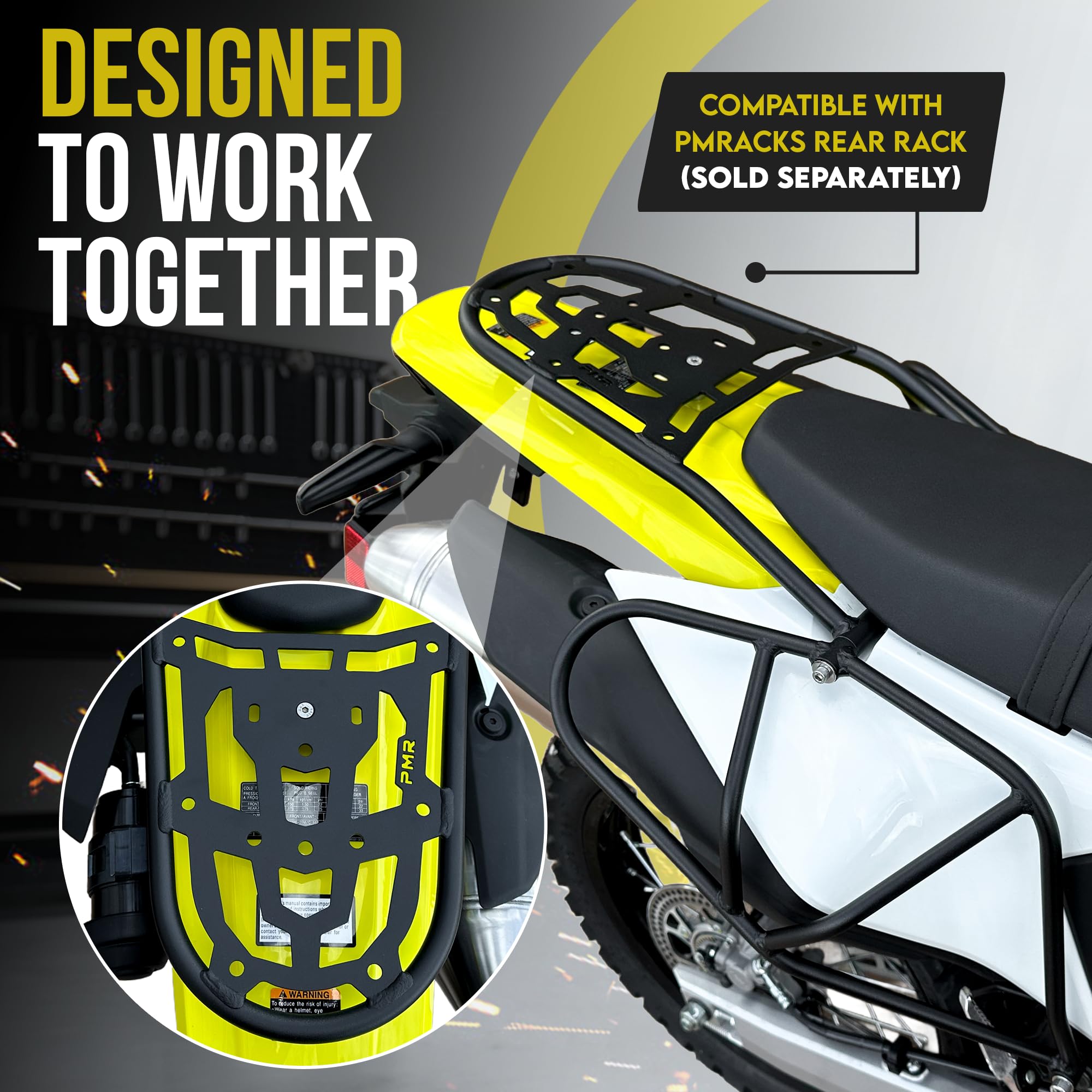 Amazon.com: PMRACKS DRZ4S Side Luggage Racks (2025-Present), Steel
