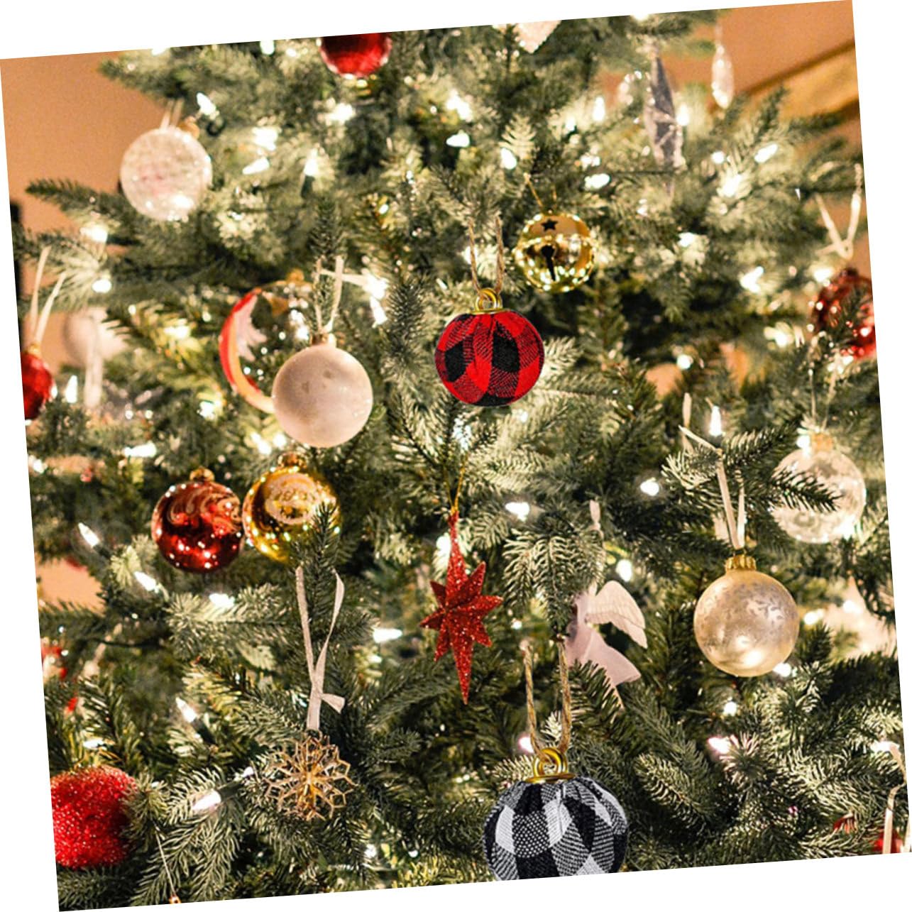 Ciieeo Juego De 3 Adornos Navideños Elegantes para Árbol De Navidad 36 Unidades