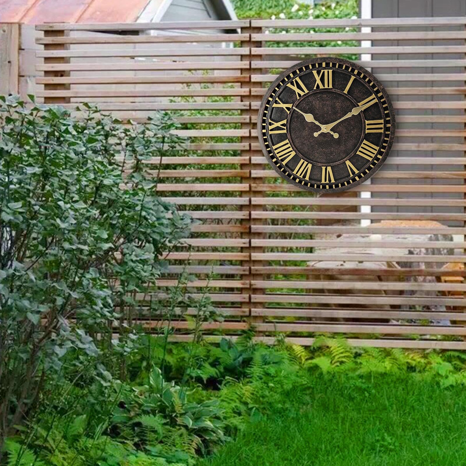 Orologio Da Esterno Rotondo Da Appendere, Impermeabile, per Cucina, Ufficio, Casa, Bagno, Patio, Garage, 30 Cm, Stile Vintage, Ideale Come Regalo per