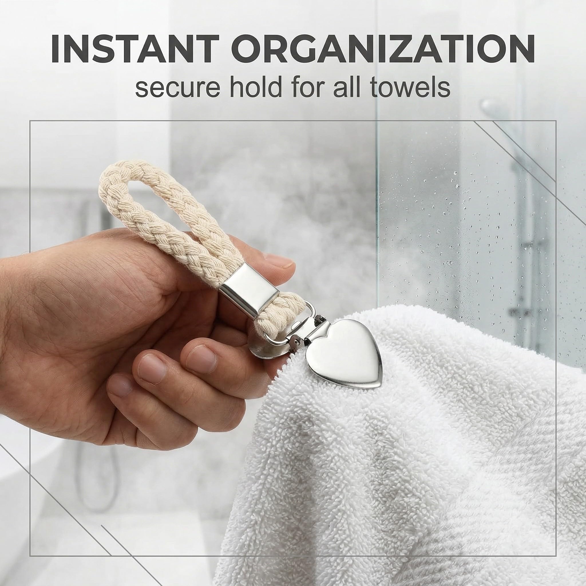 5 Pezzi Gancio a Clips per Strofinacci da Tè, Mollette per Asciugamani in Acciaio Inossidabile,Portasalviette Per appendere gli Asciugamani,Strofinacci,Calze e i Guanti nella Cucina e nel Bagno - 5
