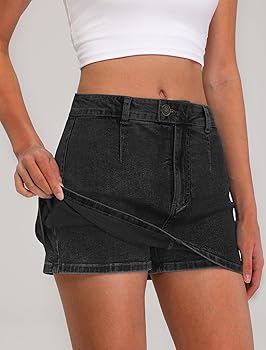 Amazon.com: IWD Denim Mini Skirt for Women Low Waisted Jean Amazon.com: IWD Denim Mini Skirt for Women Low Waisted Jean
