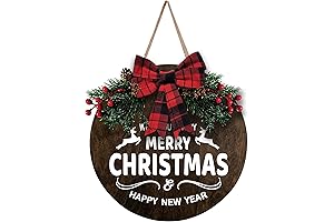 MayAvenue Funny Christmas Wreaths Decor Sign for Front Door