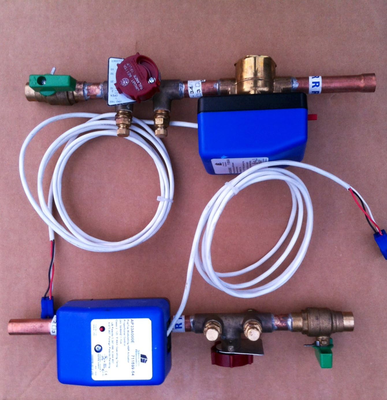 Erie Controls 1/2 Valve with Bell & Gossett 1/2s circuit setter with Isolation Valve set up