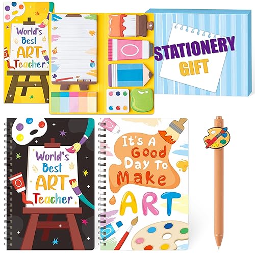 Miniatura 1 de B1ykin Juego de 3 cuadernos de oso con notas adhesivas, papel de regalo, cuaderno Kawaii Bear A5 en espiral y 550 hojas de notas adhesivas con