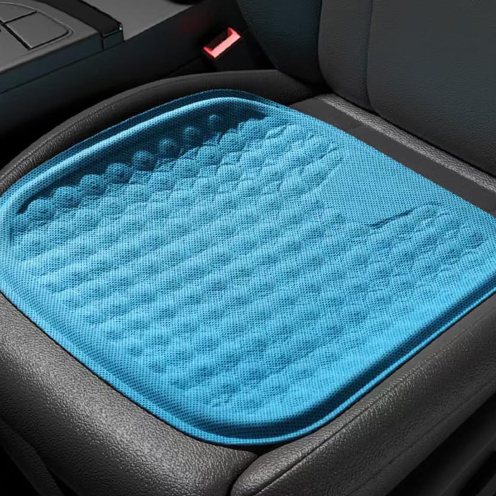 RWQZEOJO for Peugeot 206 CC (2D) / 207 CC (WD) / 307 CC (3B) Car Seat Cushion, Cooling Gel Seat Cushion for Car Driving, Breathable 3D Mesh Pressure Relief Car Seat Pad for Summer,A