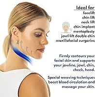 Vista 5 de Venda de compresión para cuello y barbilla poscirugía, faja para la cara, ajuste de la papada, cobertura del cuello, correa de elevación de barbilla