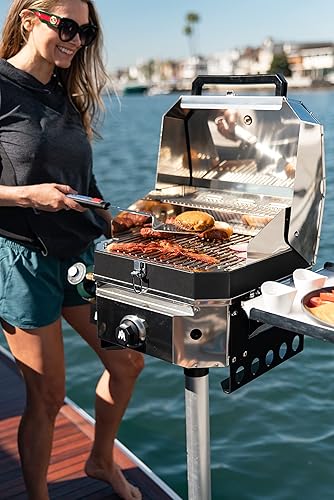 Miniatura 10 de MAGMA CO10-111-M paquete de cruce marino caja de fuego de un solo quemador parte superior de parrilla y parte superior de la plancha