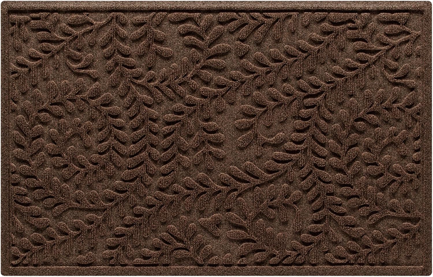 WaterHog Doormat, 2' x 3', Boxwood Dark Brown