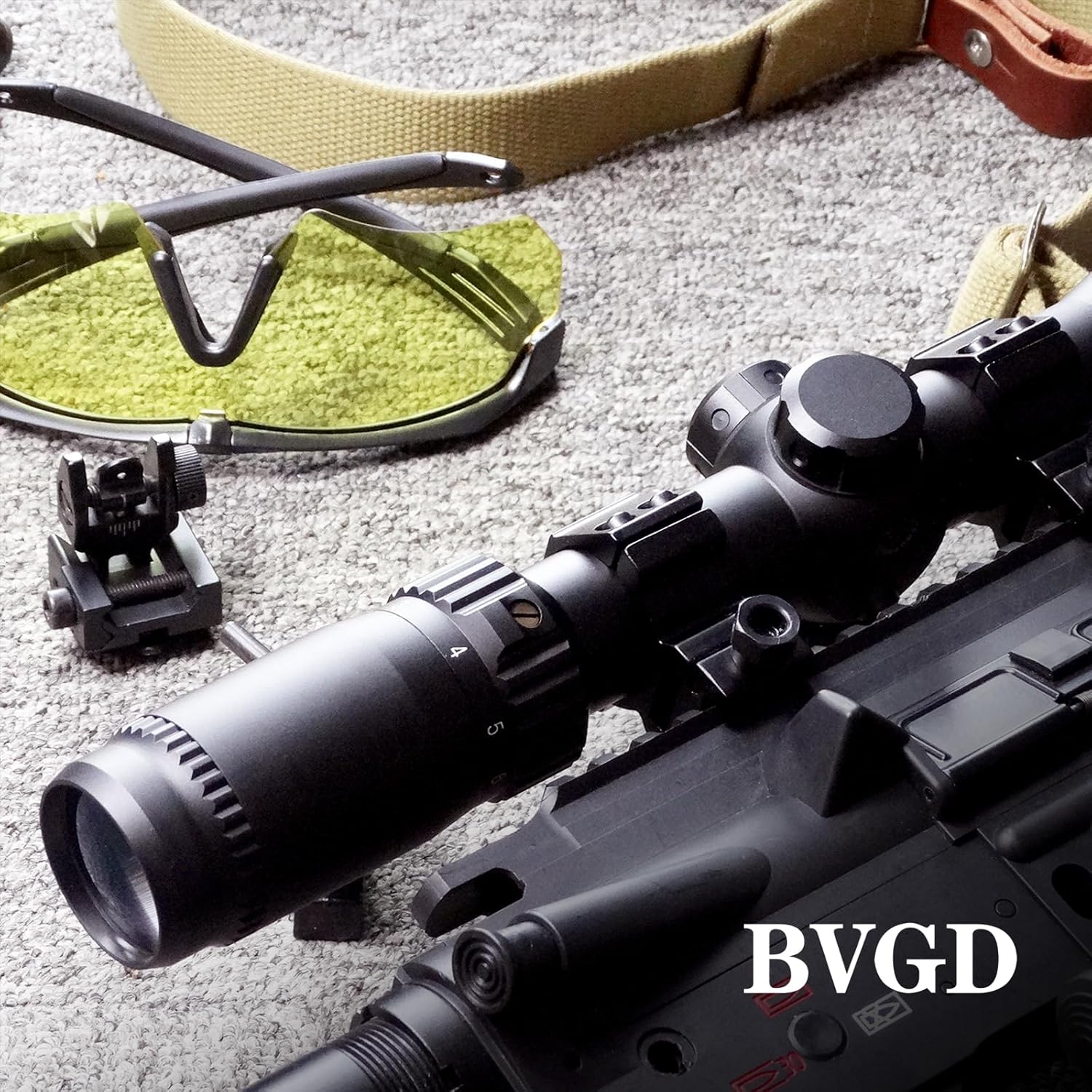 Long Eye Relief Scope 2-7x42 Red Illumination Reticle 30mm Tube Diameter Fits Mosin 1891/30 M39 M44 (Rangefinder Reticle)