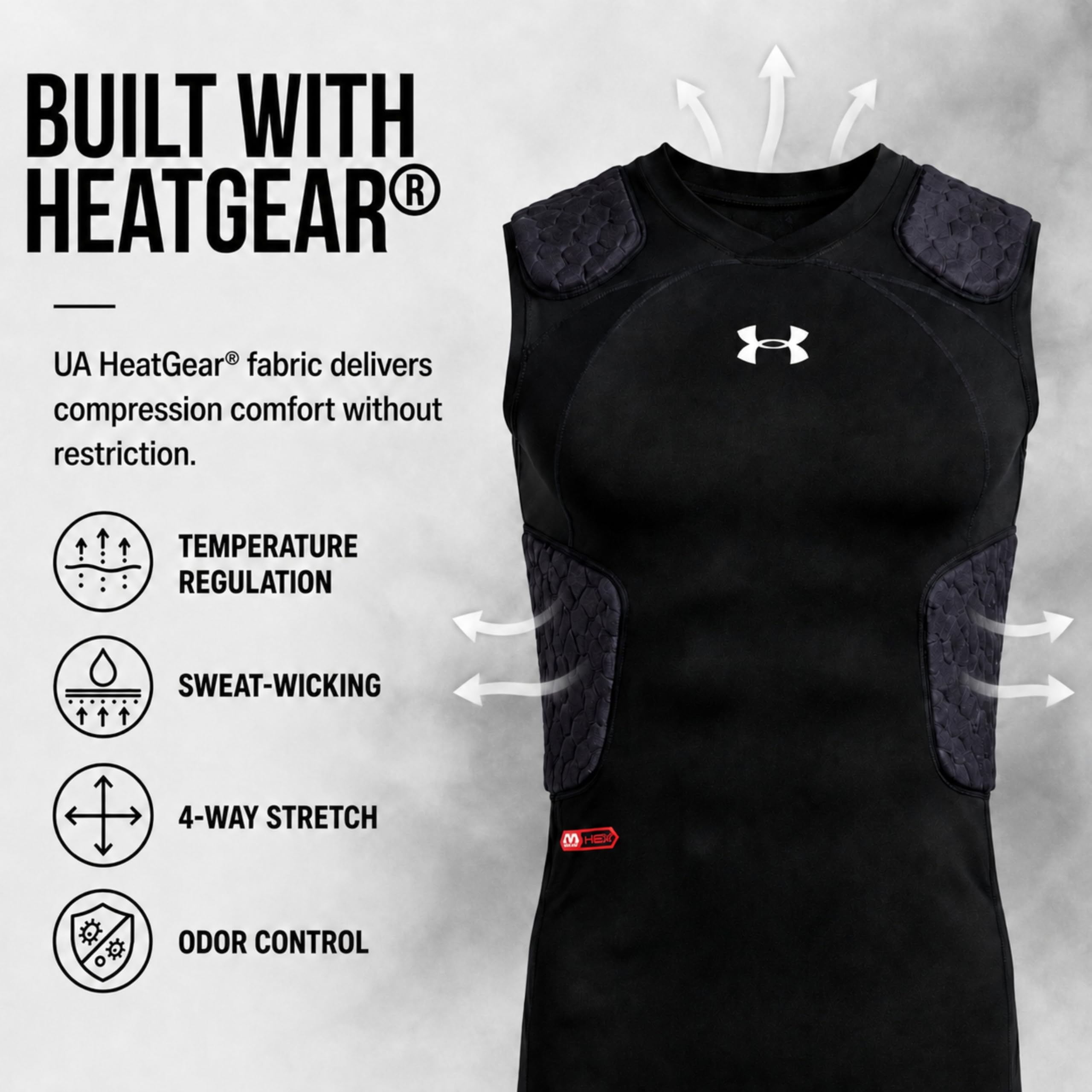 Under Armour Gameday Armour Pro - Camiseta de fútbol Unisex Adulto