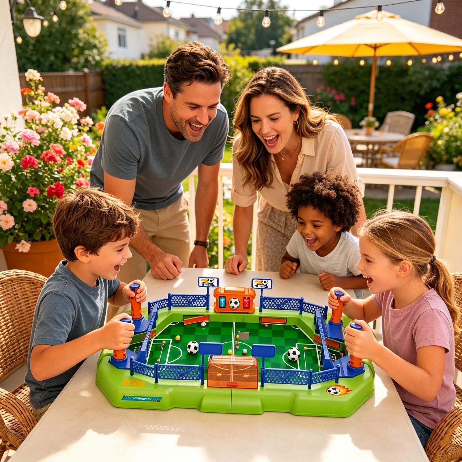 Calcio Balilla Mini Giochi 2 Giocatori Famiglia Desktop Sport