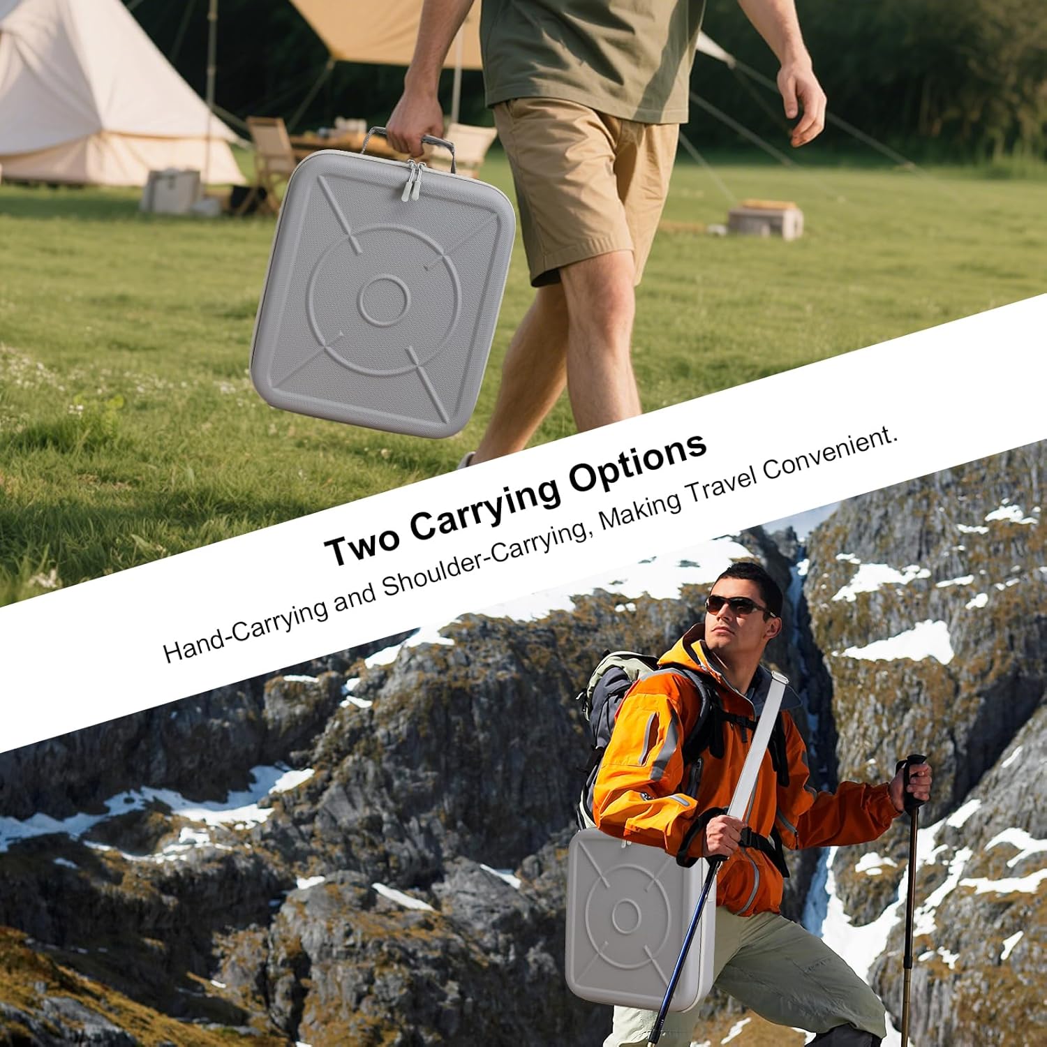Starlink Mini Case Shockproof Travel Organizer Carrying Bag for Satellite Dish & Accessories with Shoulder Strap