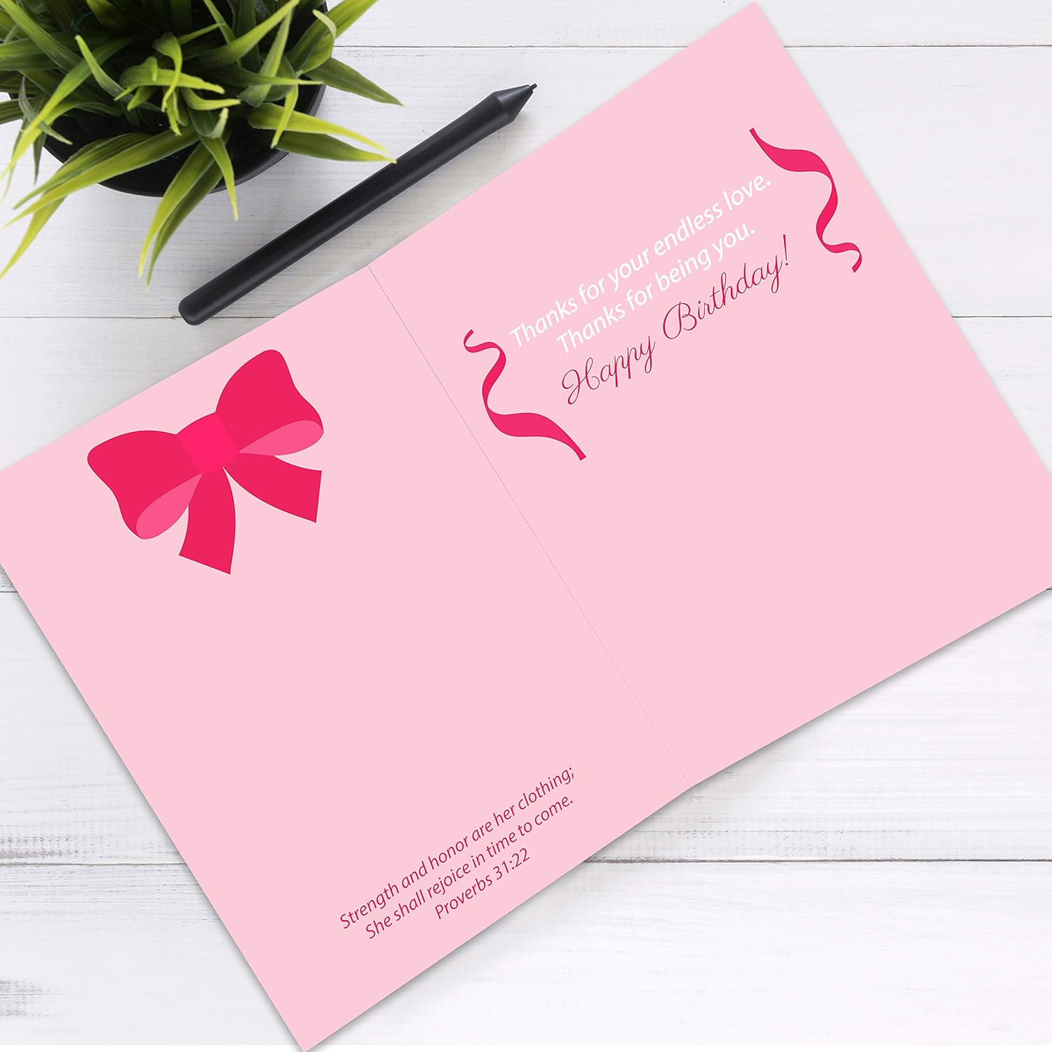 Christian Mom Birthday Card for Mom Card Christian Birthday Card, Christian Gift for Mother Woman Her Birthday (Pack of 25)